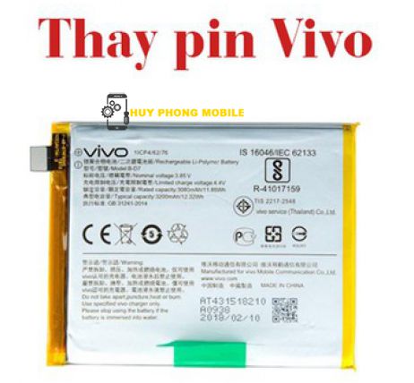 Thay pin Vivo chính hãng