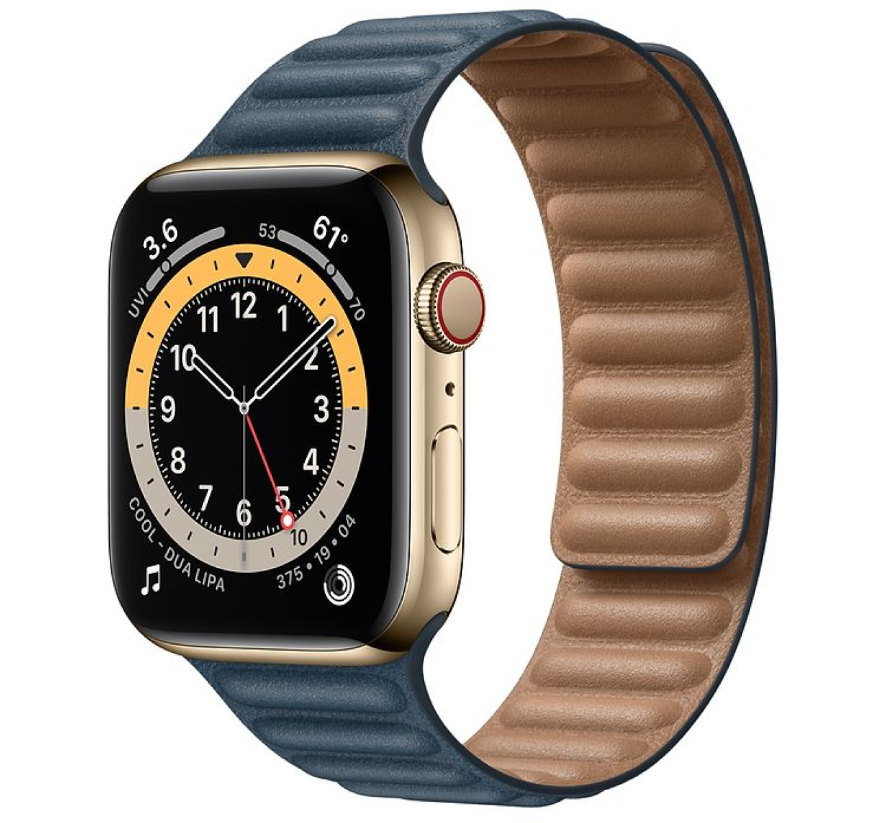 Apple Watch Series 6 Dây Da Xanh